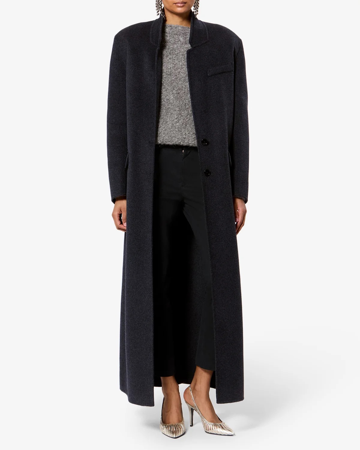 Mantel CLESA in anthracite ISABEL MARANT