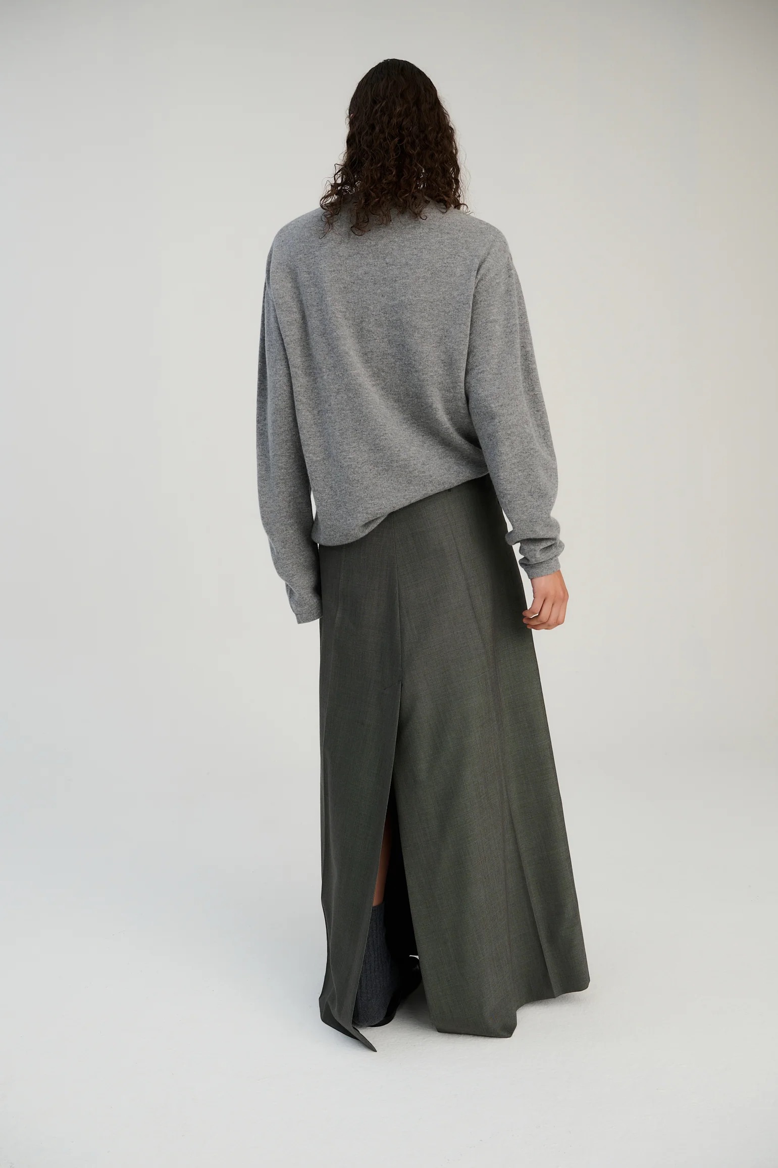 Pullover oversized in Mid Grey, RHEA