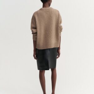 Pullover CRU in haselnussbraun ALMADA LABEL