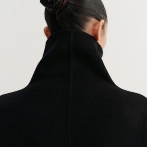 Mantel KAITY in black ALMADA LABEL