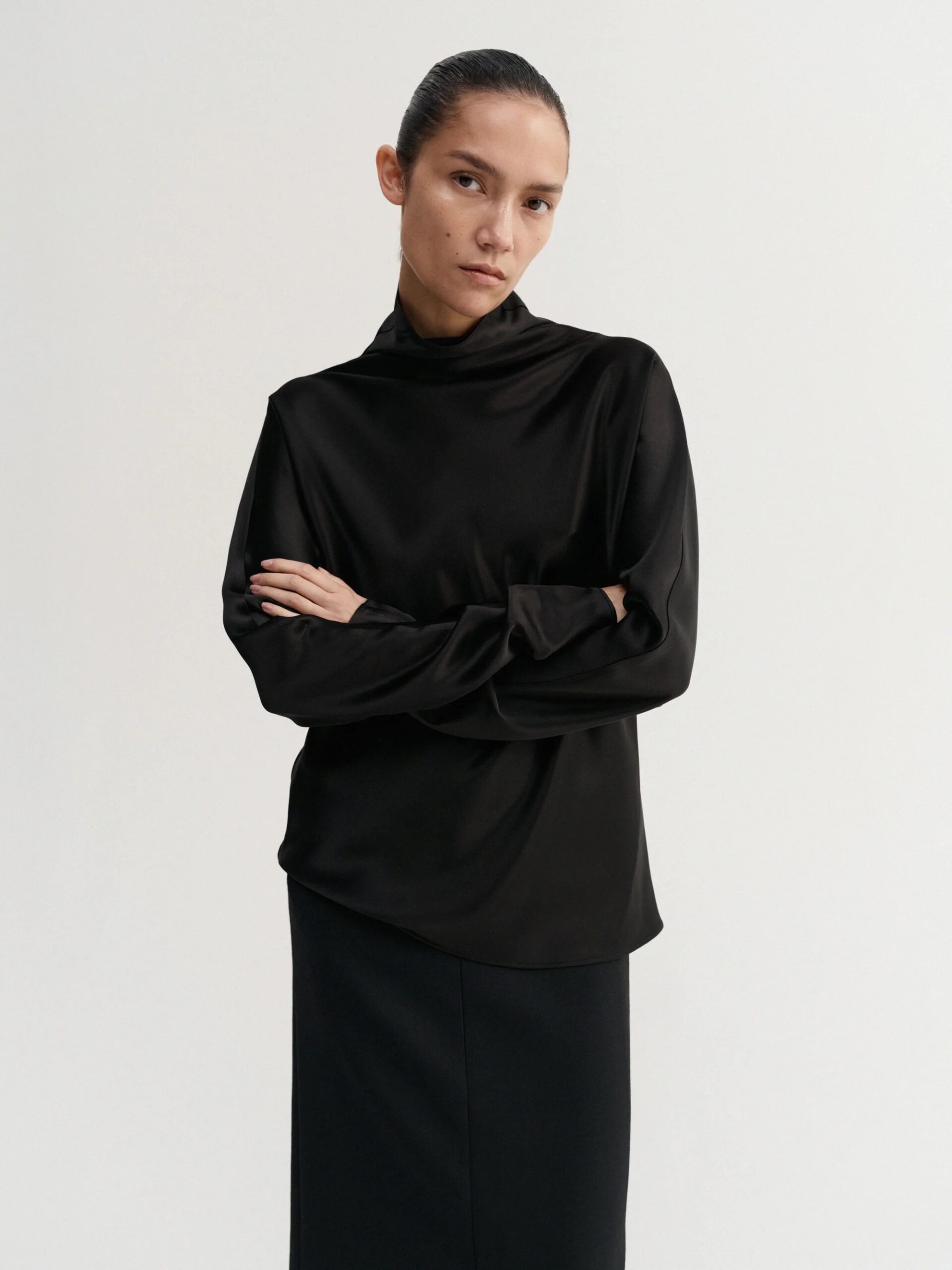 Bluse MADDY in Black ALMADA LABEL