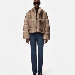 Jacke SAI MINK in grey mink APPARIS
