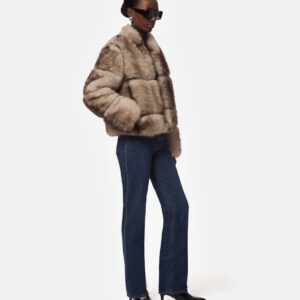 Jacke SAI MINK in grey mink APPARIS