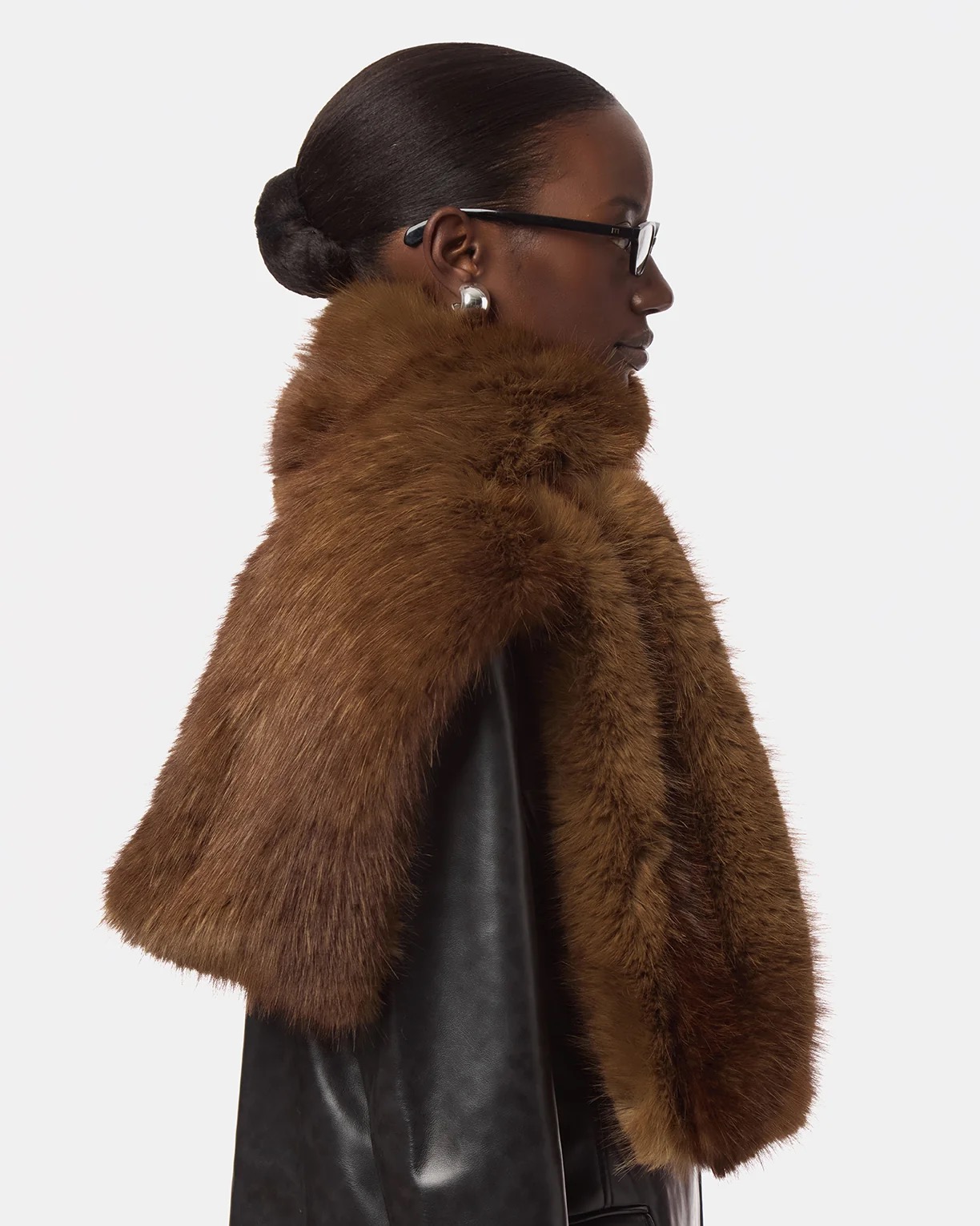 Schal KAI MINK in brown APPARIS
