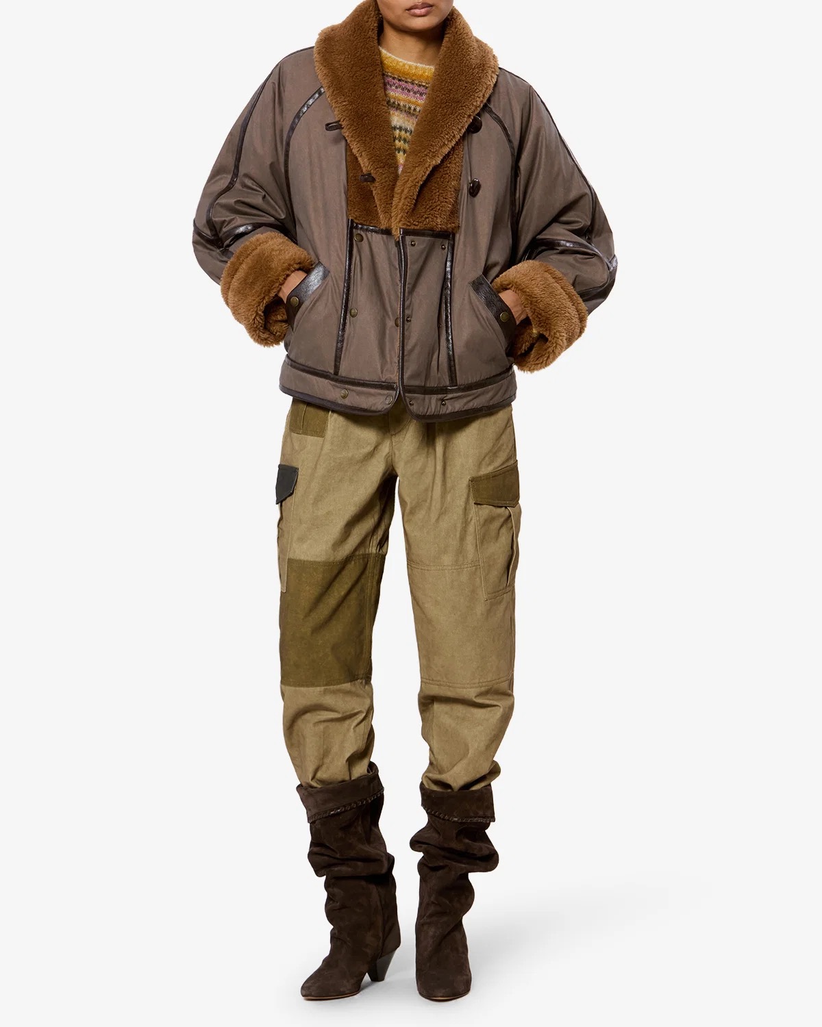 Jacke OLINKA in braun ISABEL MARANT