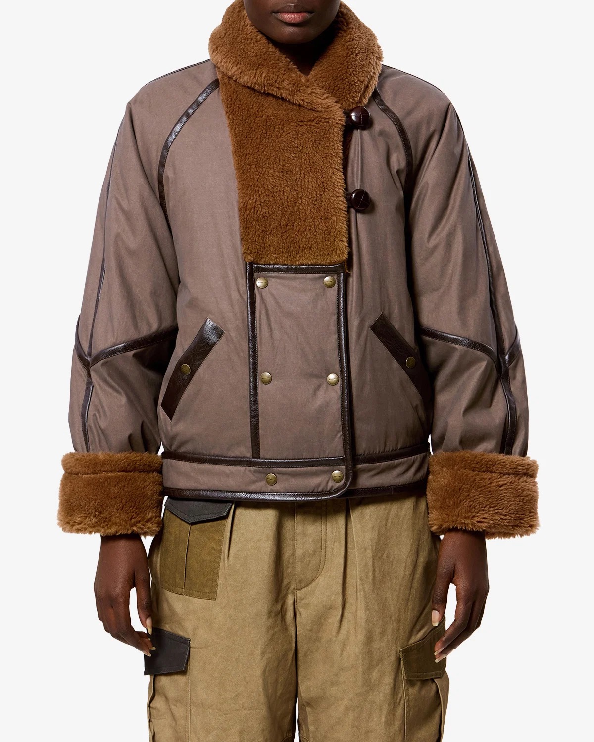 Jacke OLINKA in braun ISABEL MARANT