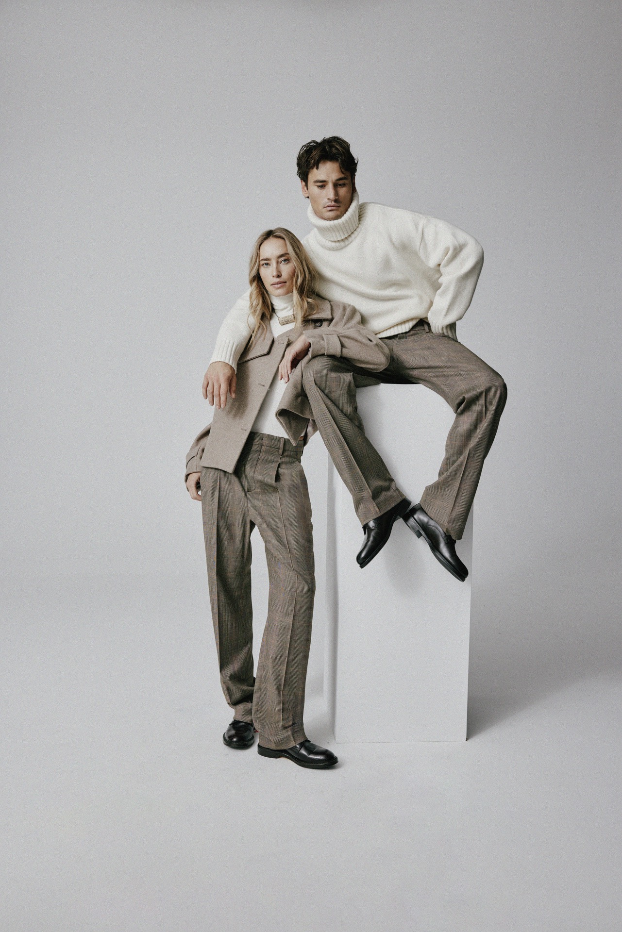 Hose NOMY in brit check brown ROSSI