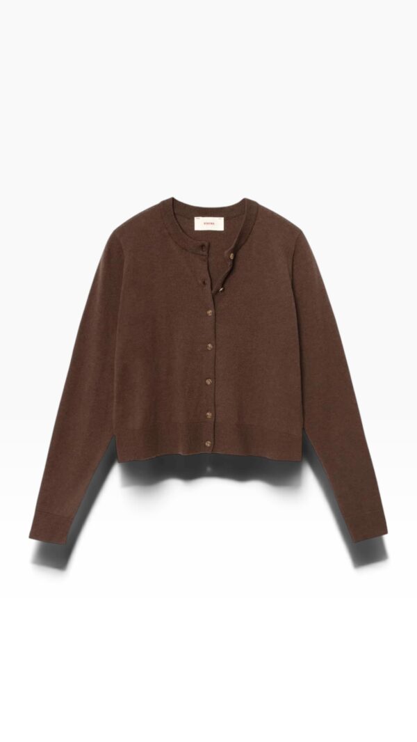 Cardigan BRAZIL in chocolate brown, XIRENA